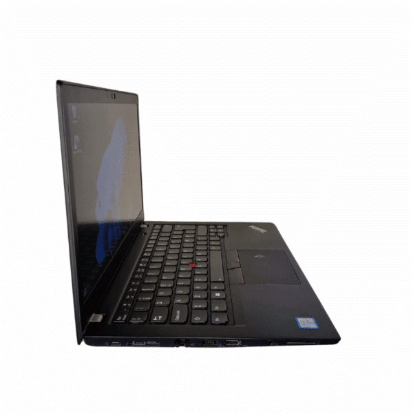 Lenovo ThinkPad T480s | 14,1″ FHD | I5 | 16GB | 256GB SSD | Grade B - vist fra venstre side