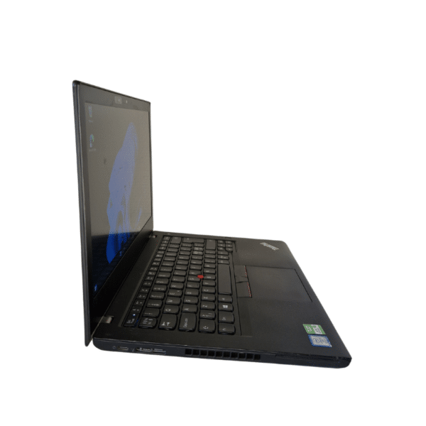 Lenovo ThinkPad T480 | 14,1″ FHD | Touch | i5 | 8GB | 256GB SSD | Brugt A - vist fra venstre side