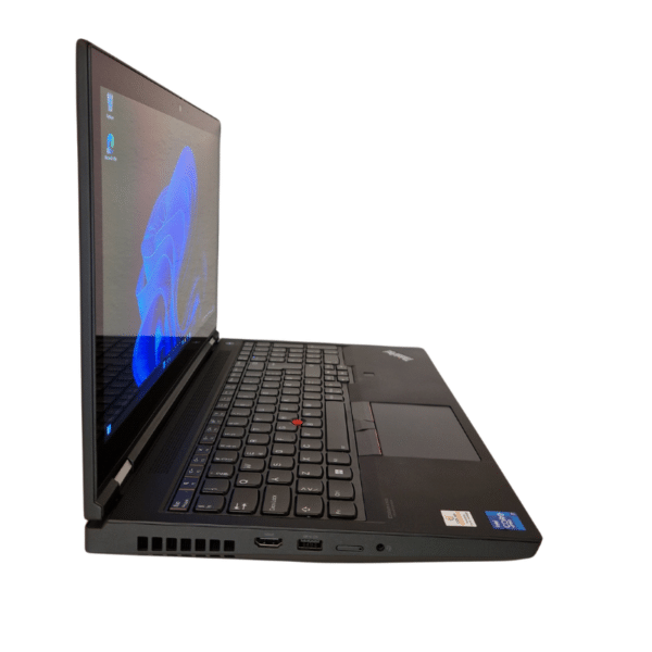 Lenovo ThinkPad P15 Gen 2 | 15,6″ | Touch | I7 | 64GB | 1TB SSD | Grade A - set fra venstre side