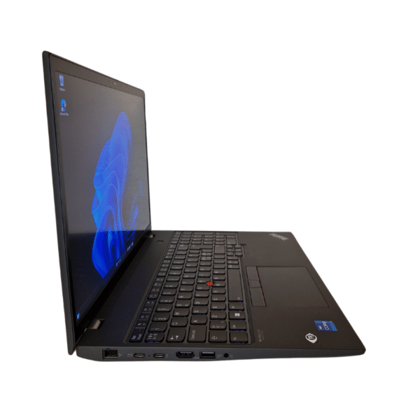 Lenovo ThinkPad T16 Gen 1 | 16″ FHD | I7 | 32GB | 512GB SSD | Brugt A - set fra venstre side