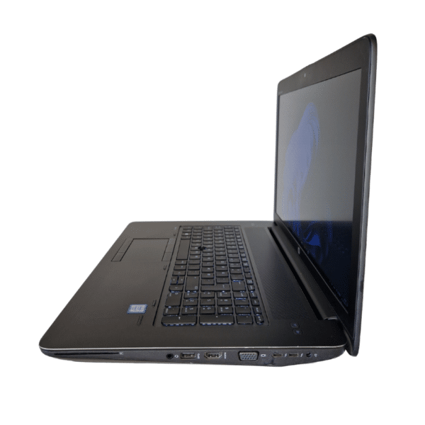 HP ZBook 17 G3 | 17,3″ FHD | 16GB | 256GB SSD | Grade B - vist fra højre side