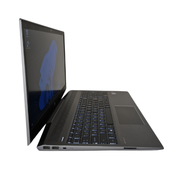 HP ZBook 15v G5 | 15,6″ FHD | I7 | 16GB | 256GB SSD | Grade A - vist fra venstre side