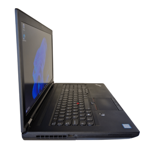 Lenovo Thinkpad P71 | 17,3″ 4K | I7 | 32GB | 512GB SSD | Grade A - vist fra venstre side