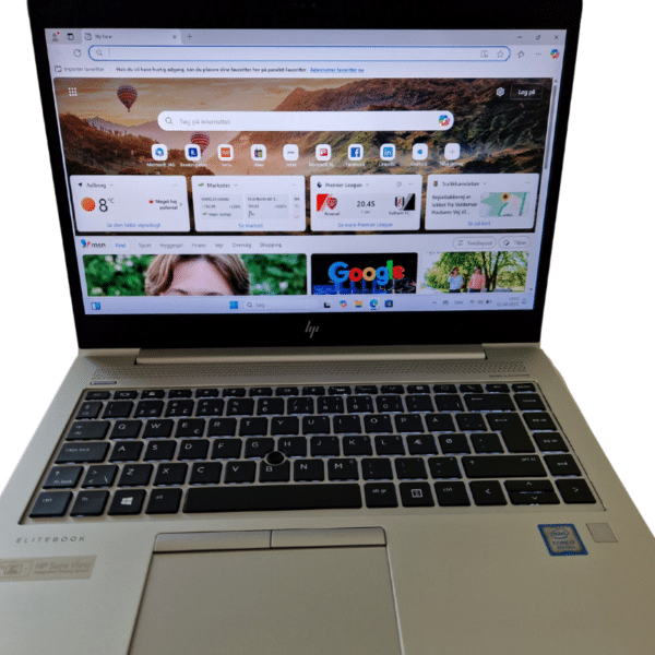 HP EliteBook 840 G5 | 14,1″ | i7 | 8GB | 256GB SSD | Brugt B - vist med alm baggrund