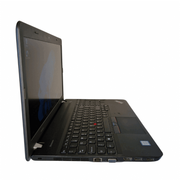 Lenovo ThinkPad E560 | 15,6″ | I7 | 8GB | 180GB SSD | Grade A - vist fra venstre side